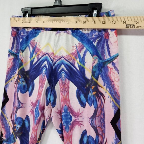 Adidas Farm Rio Optic Bloom Florera Bird Leggings Womens Medium Logo - Picture 4 of 15